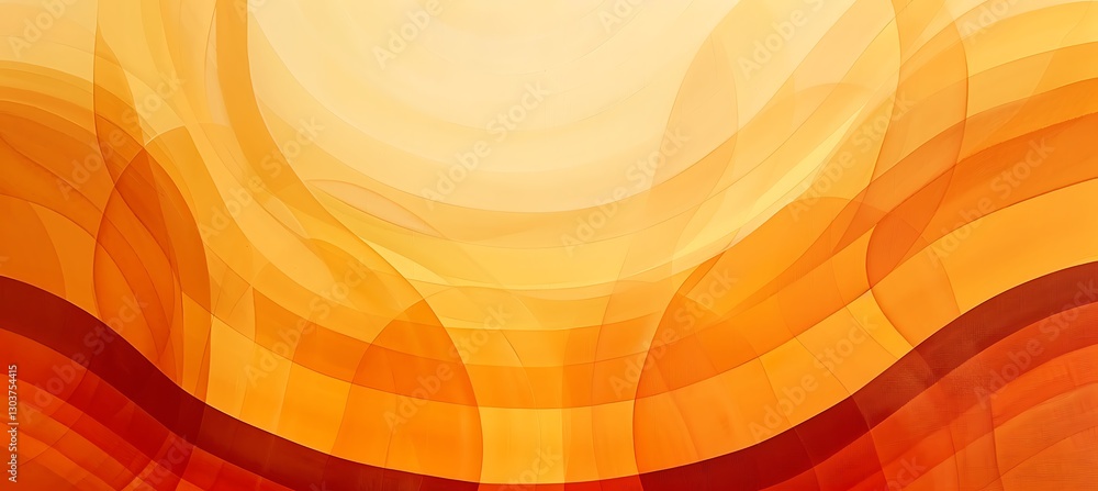Aufkleber striking orange-toned background featuring overlapping concentric circles for a bold visual effect