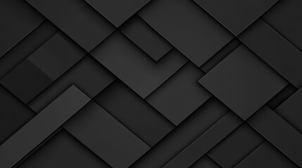 Naklejka premium Explore the sleek interplay of dark black and grey tones in this modern abstract background, featuring a chic grid design.