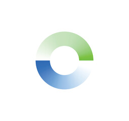modern recycle logo - refresh logo - o letter logo