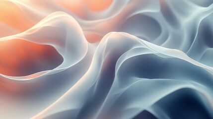 Fototapeta premium Abstract flowing silky textures and luminous gradient color background