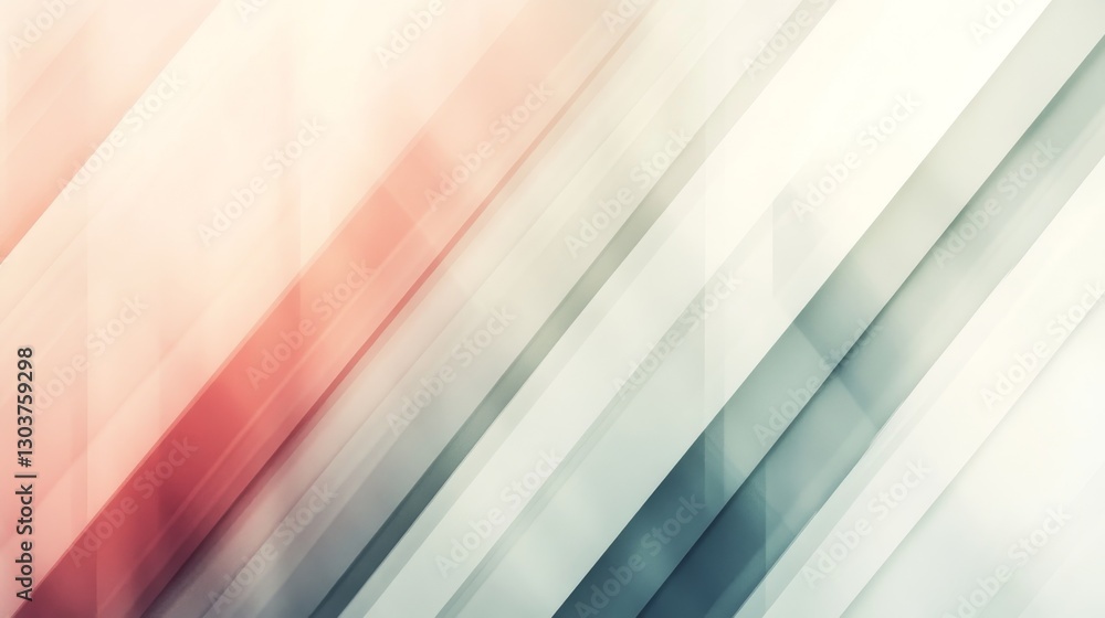 Poster abstract composition with overlapping diagonal stripes and blended color gradients