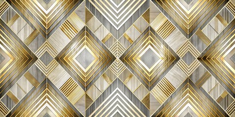 Luxury Geometric Double Exposure Photography Featuring Elegant Striped Rhombus Pattern for Stylish Textile Design and Modern Decor