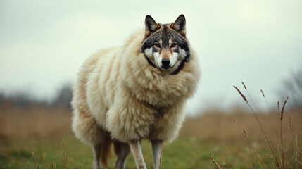A wolf wearing a sheep&rsquo;s wool coat.