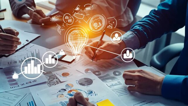 Brainstorming session leads to innovative solutions and strategic planning success