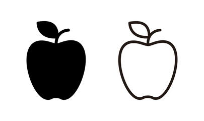 Apple icon logo design. Apple sign and symbols for web design.