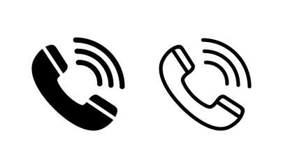 Call icon logo design. telephone sign and symbol. phone icon. contact us