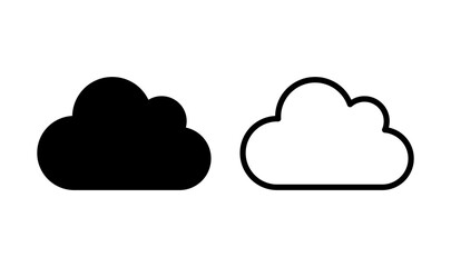 Cloud icon logo design. cloud sign and symbol