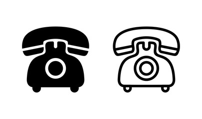 Telephone icon logo design. phone sign and symbol