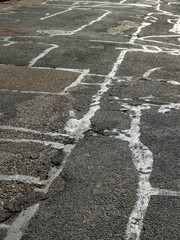 Strassenschäden und Ausbesserungen
