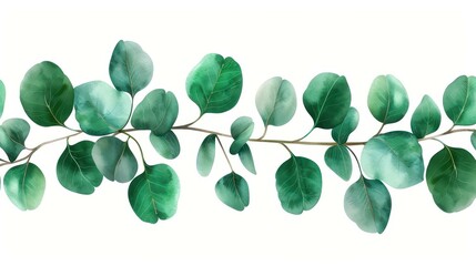 Obraz premium Add a natureinspired touch to your stationery with this stunning watercolor frame, perfect for any event or occasion.