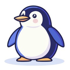 Obraz premium A playful vector penguin design perfect for logos, icons, and fresh projects, showcasing a unique cartoon sketch style.