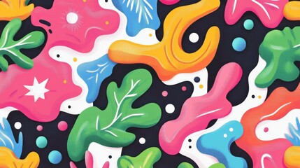 Bright and fun D wallpaper brings playful charm, perfect for a modern touch in any space with its cheerful colors and textures.