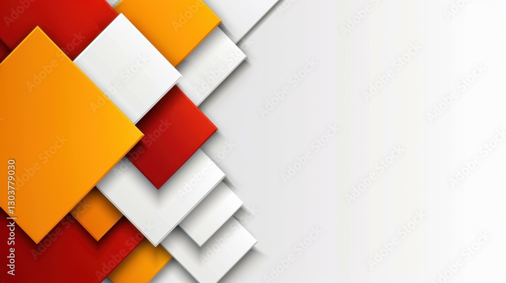 Poster transform your architectural presentations with vibrant square patterns to grab attention and enhanc