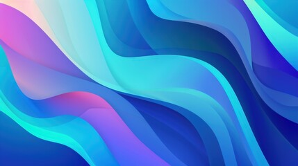 Obraz premium Experience tranquility with this stunning blue gradient, featuring soft waves perfect for your digital creations.