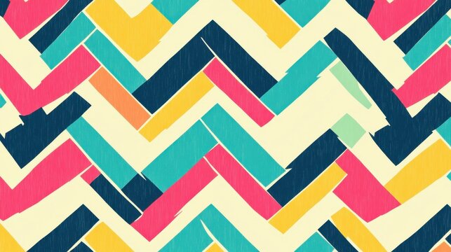 Bright zigzag patterns in D make playful designs perfect for kids fabric and whimsical web pages. Fun, vibrant, and engaging