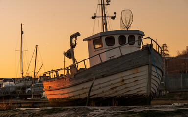 Leigh on Sea low tide sunset