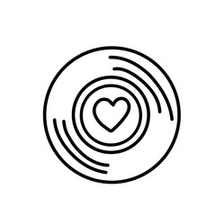 wedding ceremony line icons