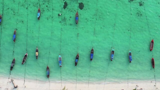 Aerial footage of Koh Lipe island