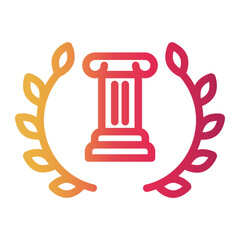 court Line Gradient Icon