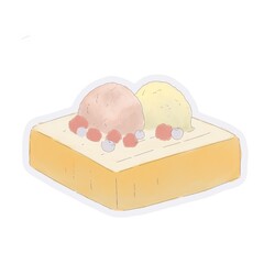 ice cream toast with full flavour