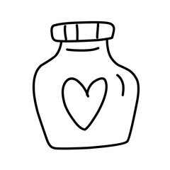 Vector set of hearts line icons