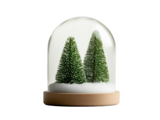 Charming Mini Christmas Tree Snow Globe with Snowflake Decorations: A Festive Holiday Decor Accent, Perfect as a Gift or Seasonal Centerpiece to Capture Winter Magic!