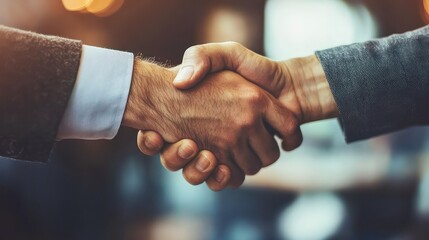 a handshake signifying trust and partnership in a corporate business deal