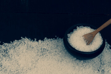 Organic White Sea Salt Pile