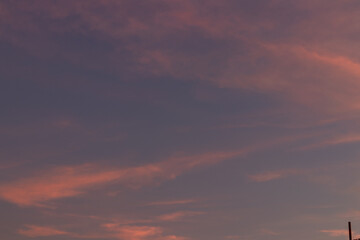 sunset in the clouds