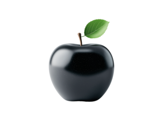Set of black apple fruit logos displayed on a clean white background.