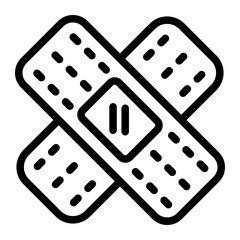 bandage Line Icon