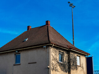 Efeu an einer Hauswand