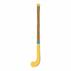 Illustration of Field Hockey Stick Representing Sports Industry Isolated on White Background.