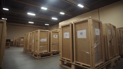 Warehouse Storage Crates, pallets, facility, inventory, logistics