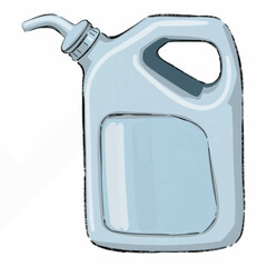 Oil Can Icon for Automotive Industry, Vector Oil Can Symbolizing Vehicle Maintenance