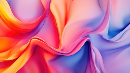 Obraz premium Abstract colorful swirls, vibrant texture, digital art, background design, website banner