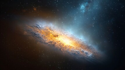 Fototapeta premium Cosmic Nebula Stellar Clouds Galactic Dust Space Background