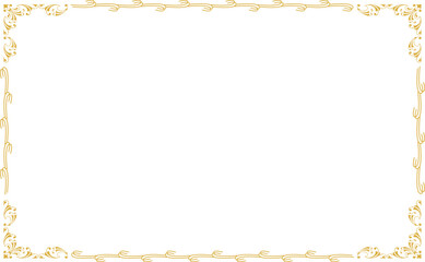 金色の装飾フレーム背景ベクター素材