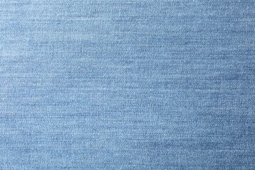 Texture of blue jeans as background, closeup