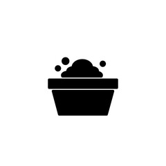Bathtub baby glyph icon