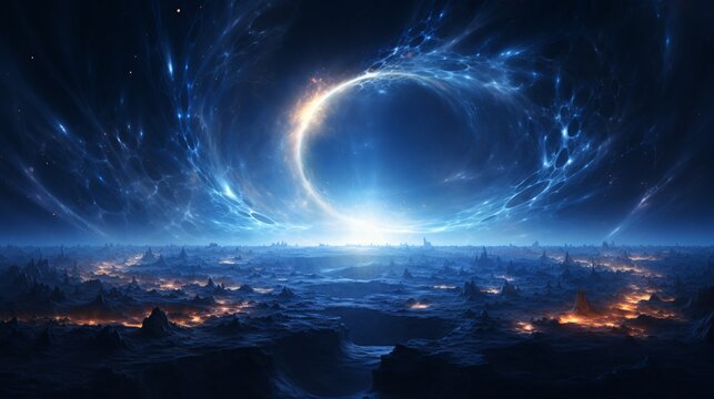 A pulsating cosmic fractal releasing waves of pure energy