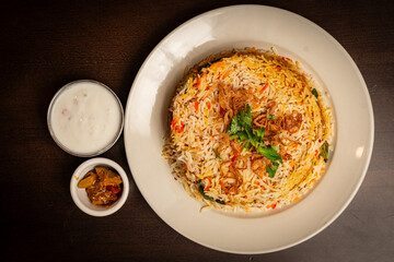 Biryani on a plate