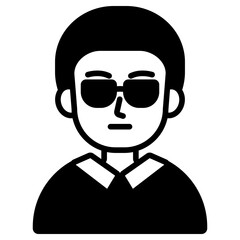 선글라스 낀 남성 아이콘