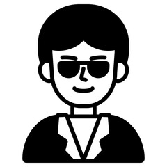선글라스 낀 남성 아이콘