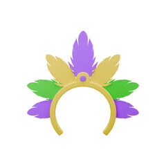 3D icon render headdress