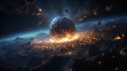 A planetary-sized meteor filled with hidden cosmic knowledge