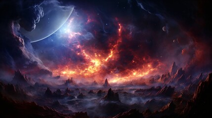 A massive energy entity floating between galactic clusters