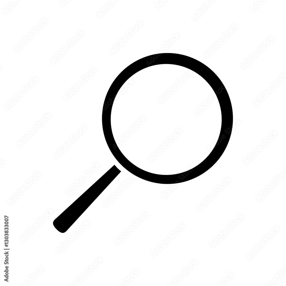 Aufkleber search icon with simple and modern design for web and apps