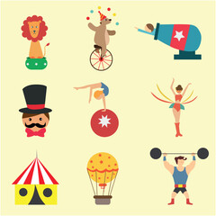 set of cartoon people