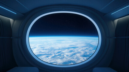 Futuristic Art Museum Displaying Floating Exhibits in Outer Space Environment